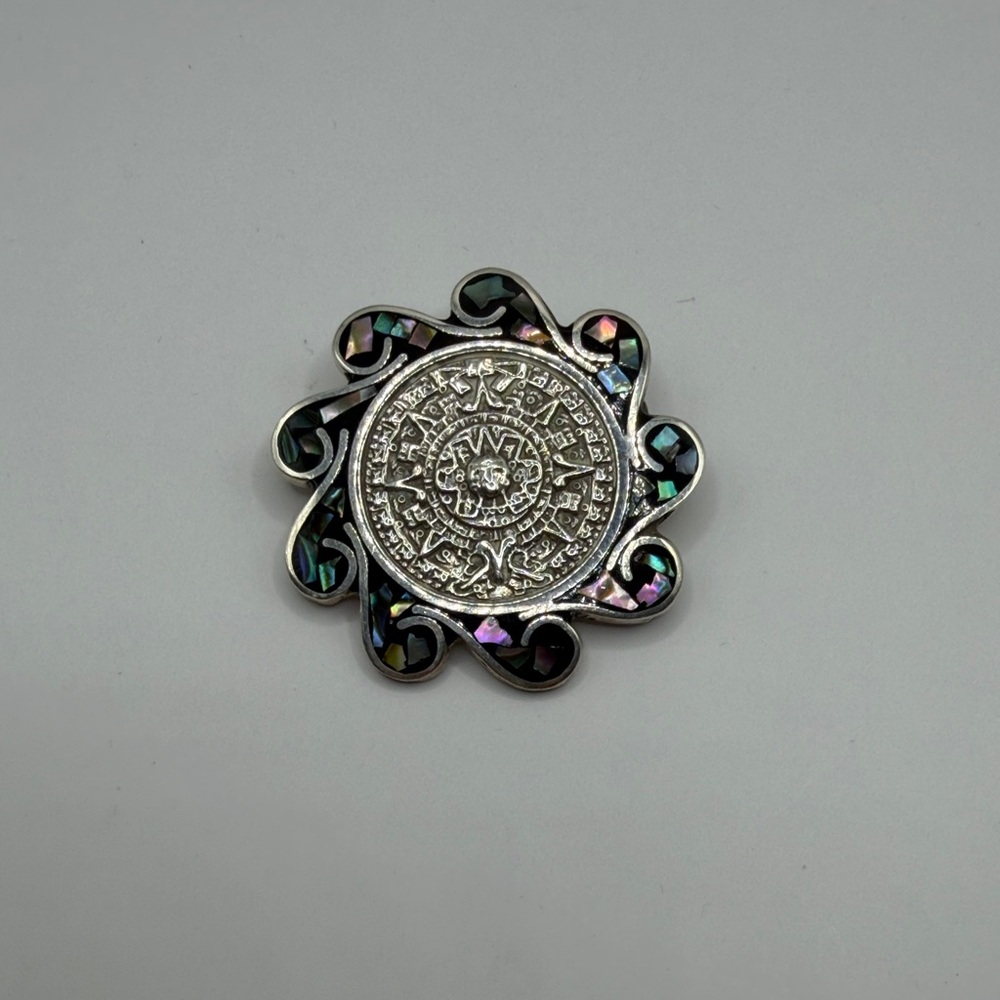Vintage Sterling Silver Brooch or Pendant